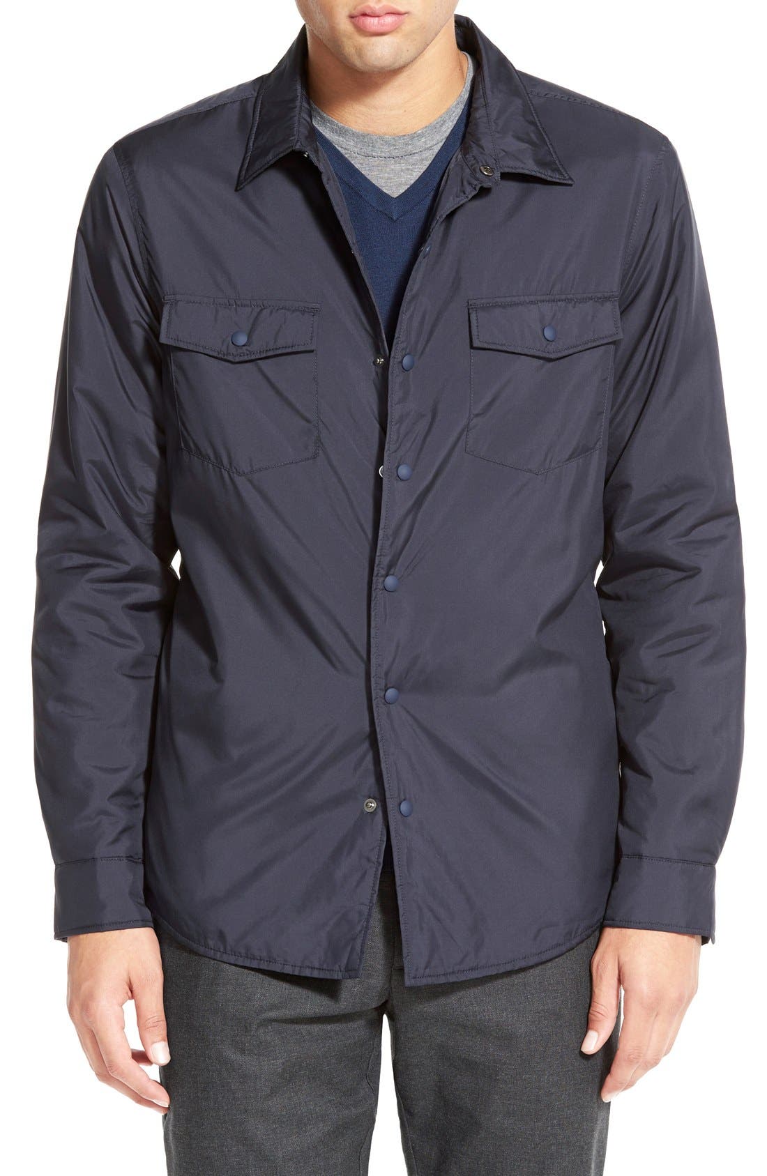 Calibrate Snap Front Shirt Jacket Nordstrom
