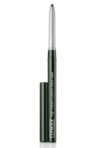 Clinique High Impact Custom Black Kajal Eyeliner Pencil In Green