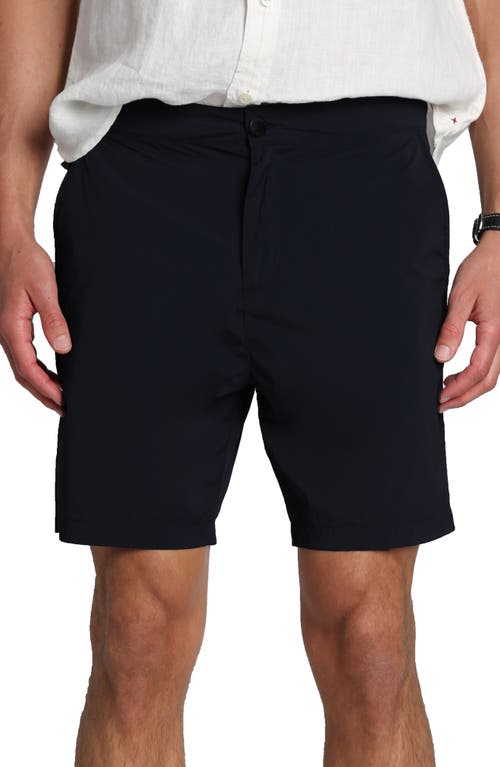JACHS Stretch Nylon Hybrid Shorts in Black