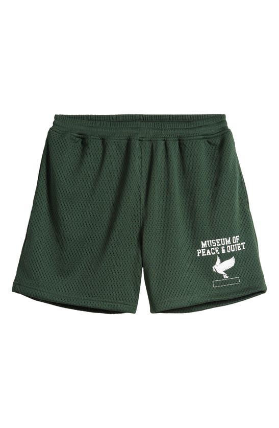 Shop Museum Of Peace And Quiet Museum Of Peace & Quiet P.e. Mesh Shorts In Forest