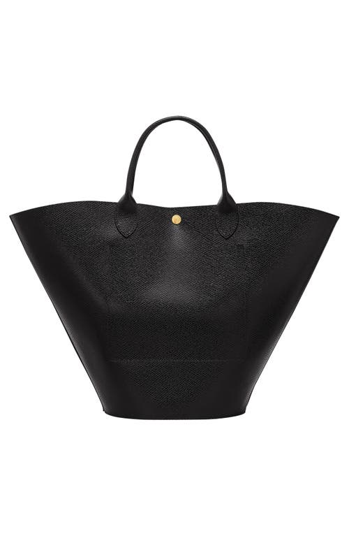 Shop Longchamp Extra Large Épure Leather Tote In Black