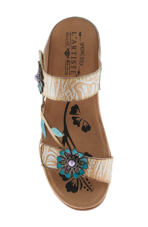 L'artiste By Spring Step Aymee Sandal In Beige Multi