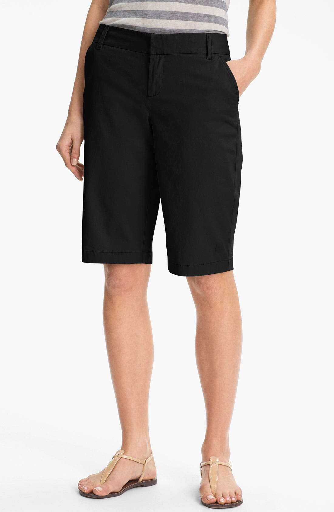 Caslon® Twill Bermuda Shorts (Regular & Petite) Nordstrom