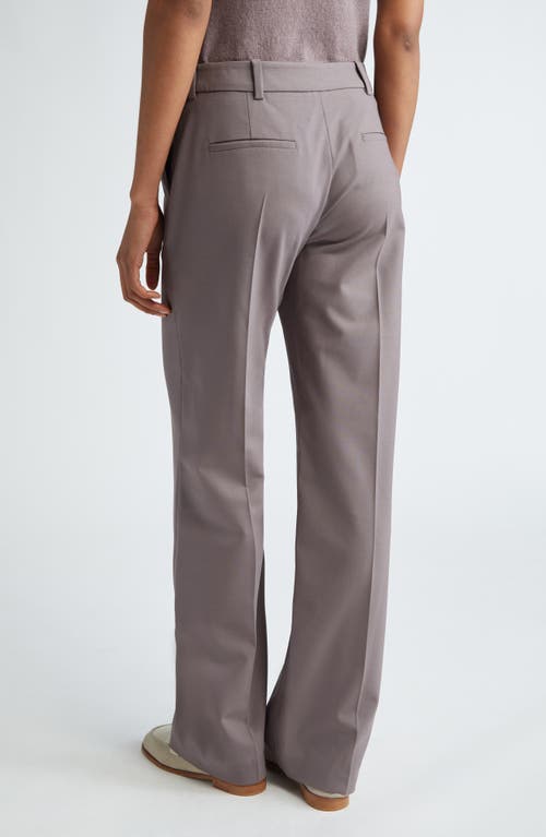 Shop Eleventy Straight Leg Stretch Virgin Wool Trousers In Viola