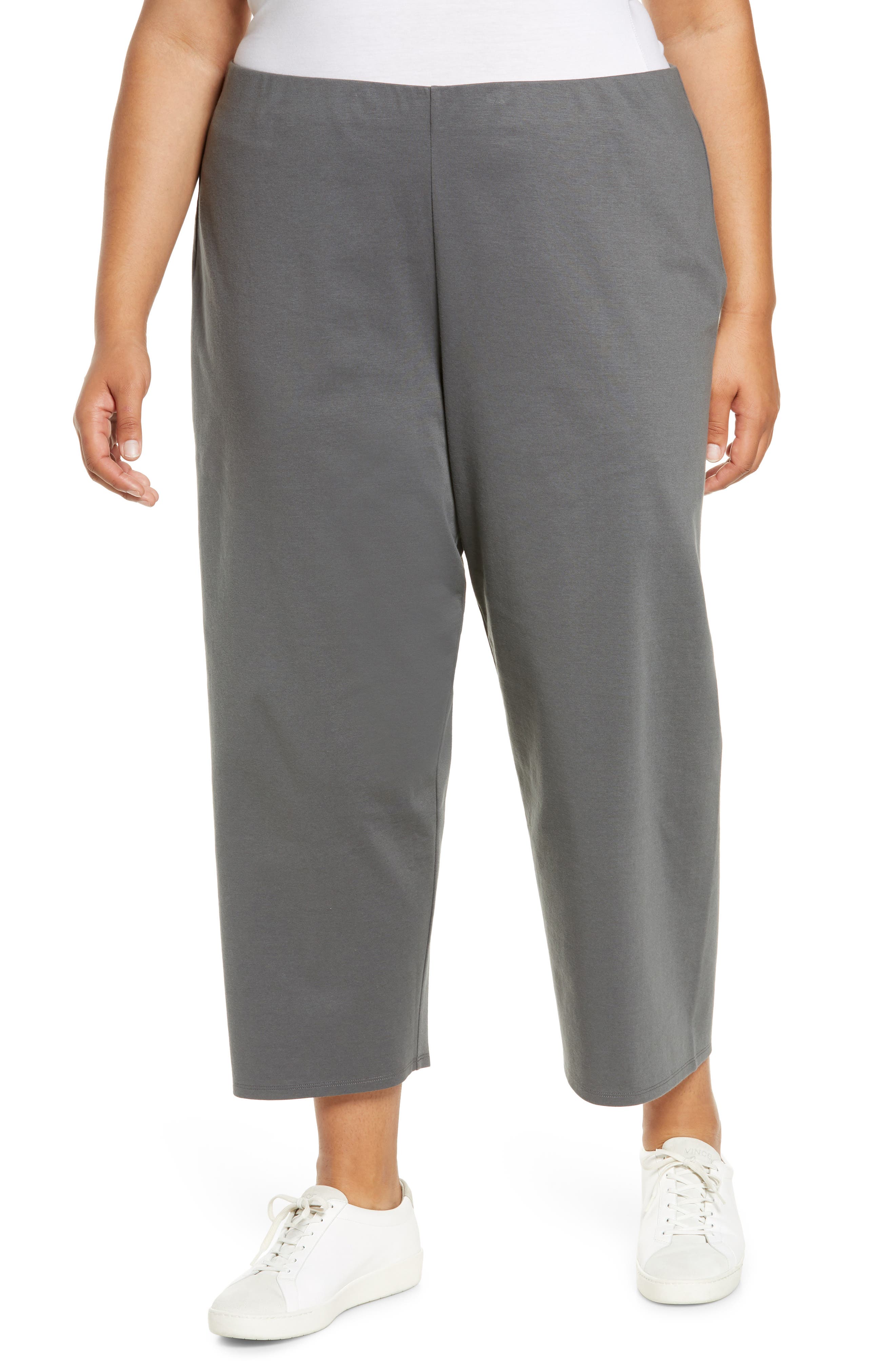 Eileen Fisher Ponte Knit Crop Pants In 