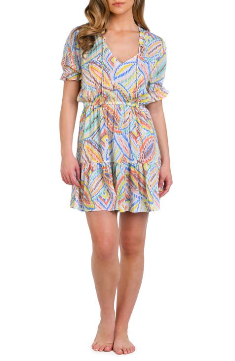 Sunbaked Jewels Cover-Up Dress