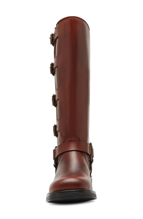 Steve Madden Rocky Boot In Cognac Leather
