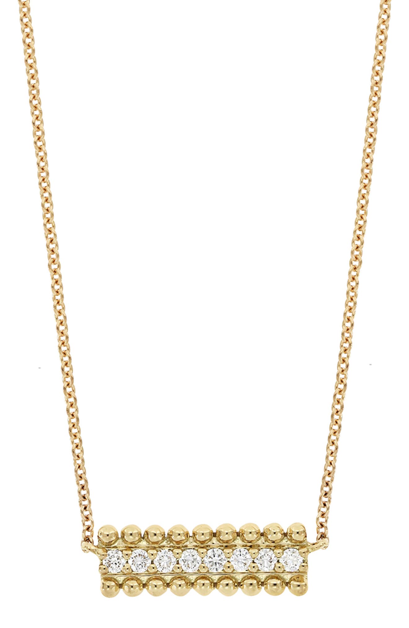 bony levy diamond bar necklace