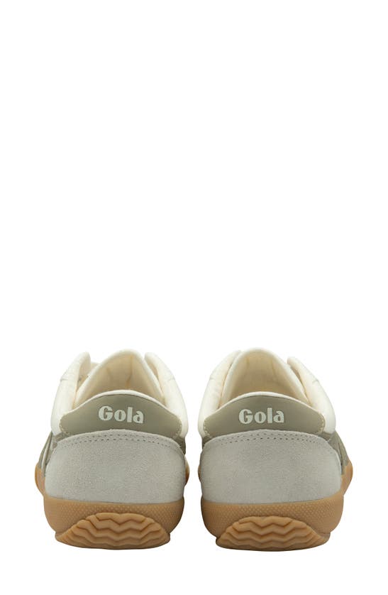 Shop Gola Badminton Sneaker In Off White/ Feather Grey/ Gum
