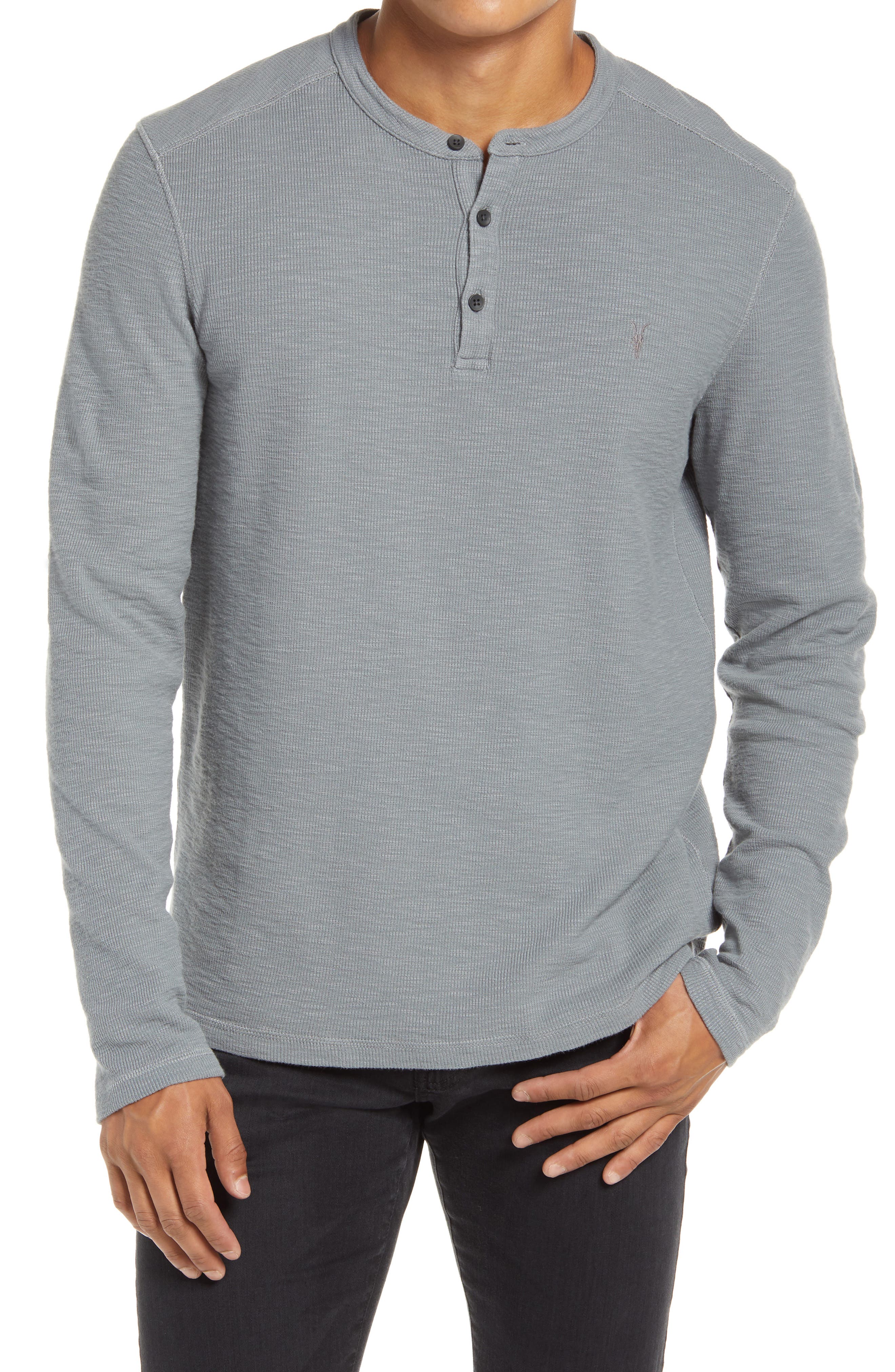 ALLSAINTS Muse Long Sleeve Thermal Henley Nordstrom