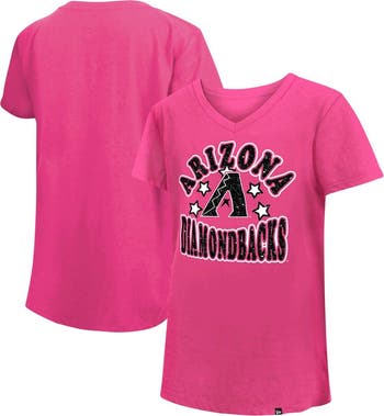 Arizona Diamondbacks Youth V-Neck T-Shirt - White/Red