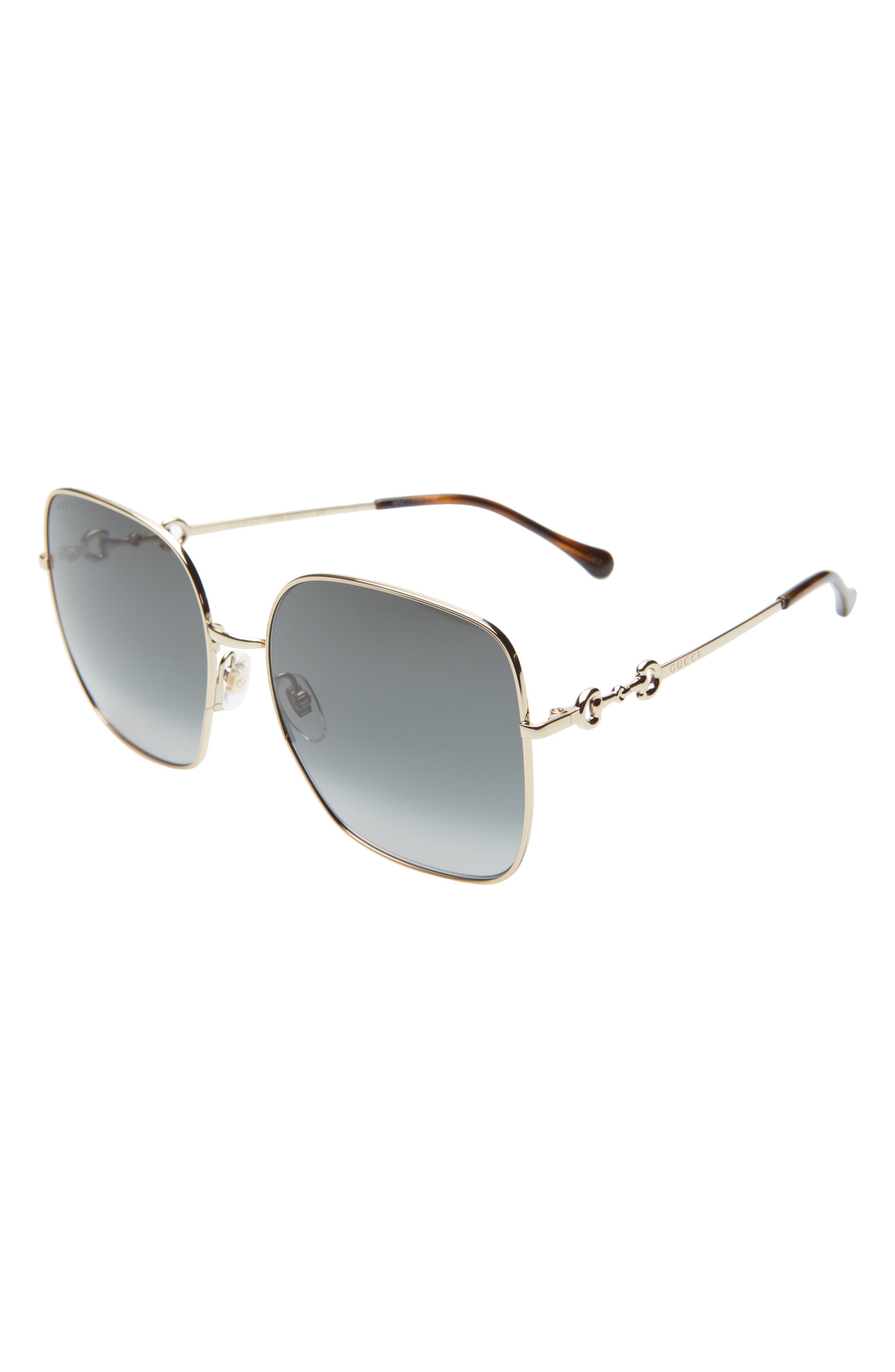 gold square sunglasses