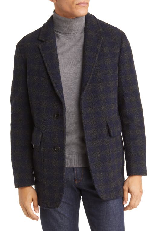 Cardinal of Canada Barrett Wool Blend Jacket in Charcoal Navy Check