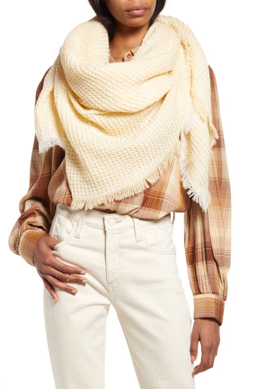 Treasure & Bond Thermal Knit Scarf in Ivory Combo
