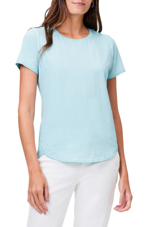 Stretch Cotton Shirttail T-Shirt in River