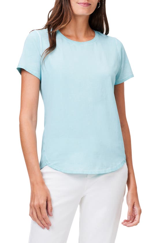 Nzt By Nic+zoe Stretch Cotton Shirttail T-shirt In River