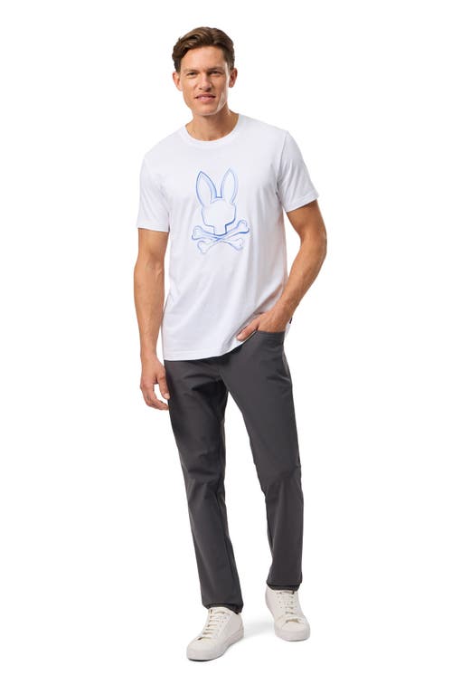 Psycho Bunny Vincent Pima Cotton Graphic T-shirt In White