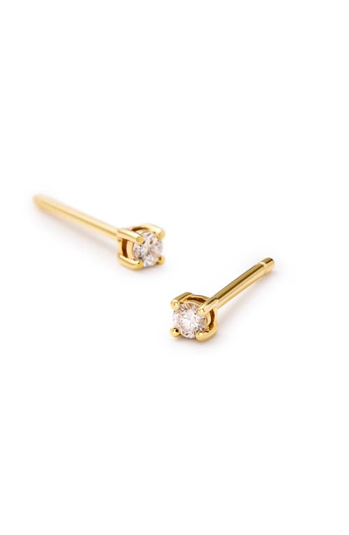 Ana Luisa Lab Grown Diamond Mini Studs Earrings In Gold