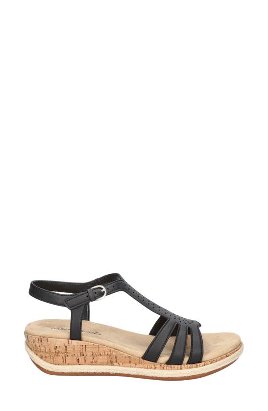 EASY STREET EASY STREET DORINDA T-STRAP WEDGE SANDAL 