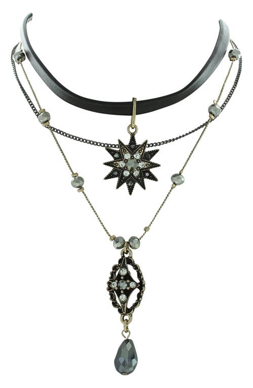 Shop Olivia Welles Starry Night Necklace In Gold/multi