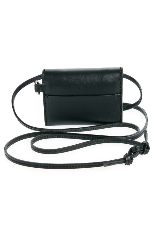 Lie Studio Lié Studio Stella Leather Wallet In Solid Black