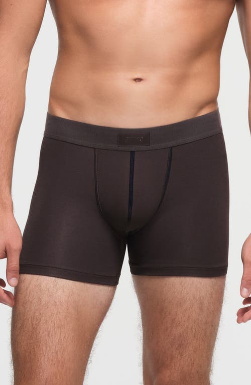 Shop Skims 3-inch Cotton & Modal Blend Boxer Briefs In Phoenix