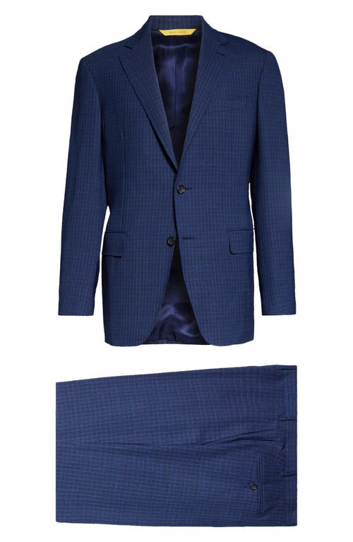Canali Impeccable Kei Wool Suit in Bright Blue