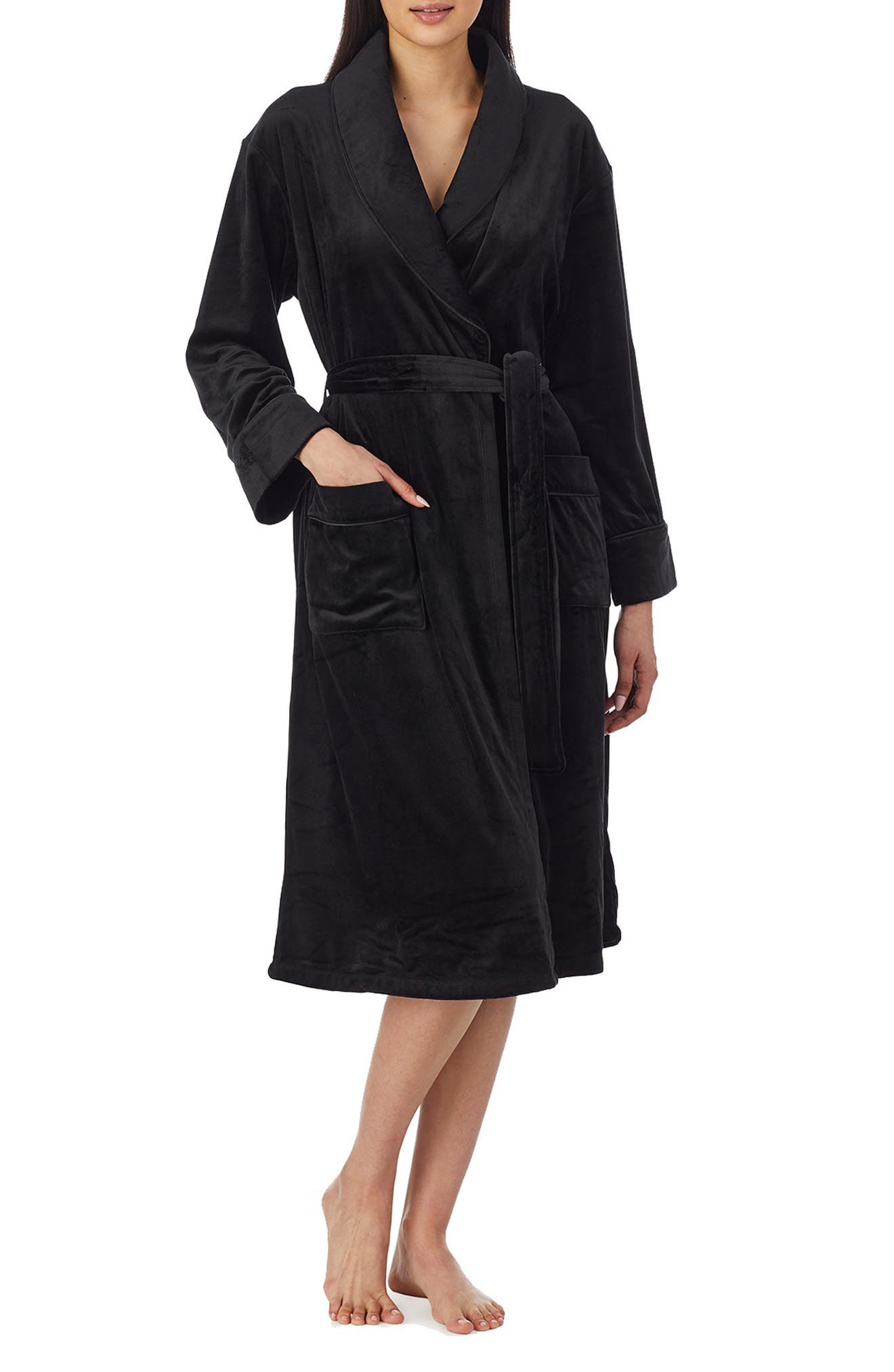 Essentials Mid-Length Plush Robe Donna 