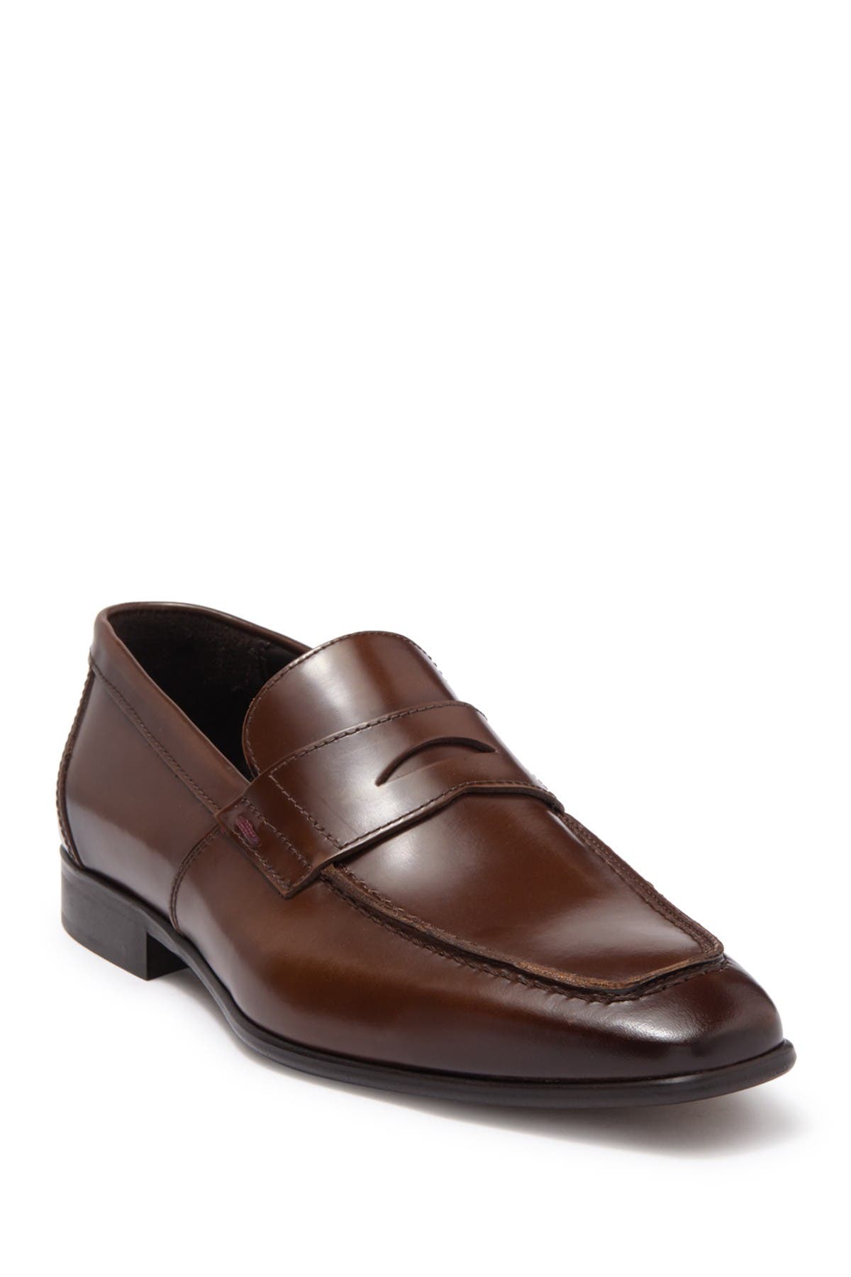 square toe penny loafers