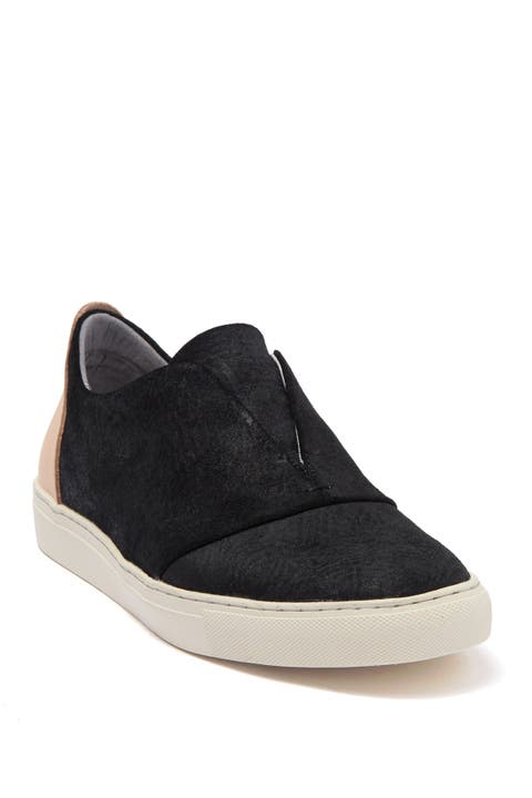 Vintage Black Polka Dot Men's Slip On Sneakers main image 1