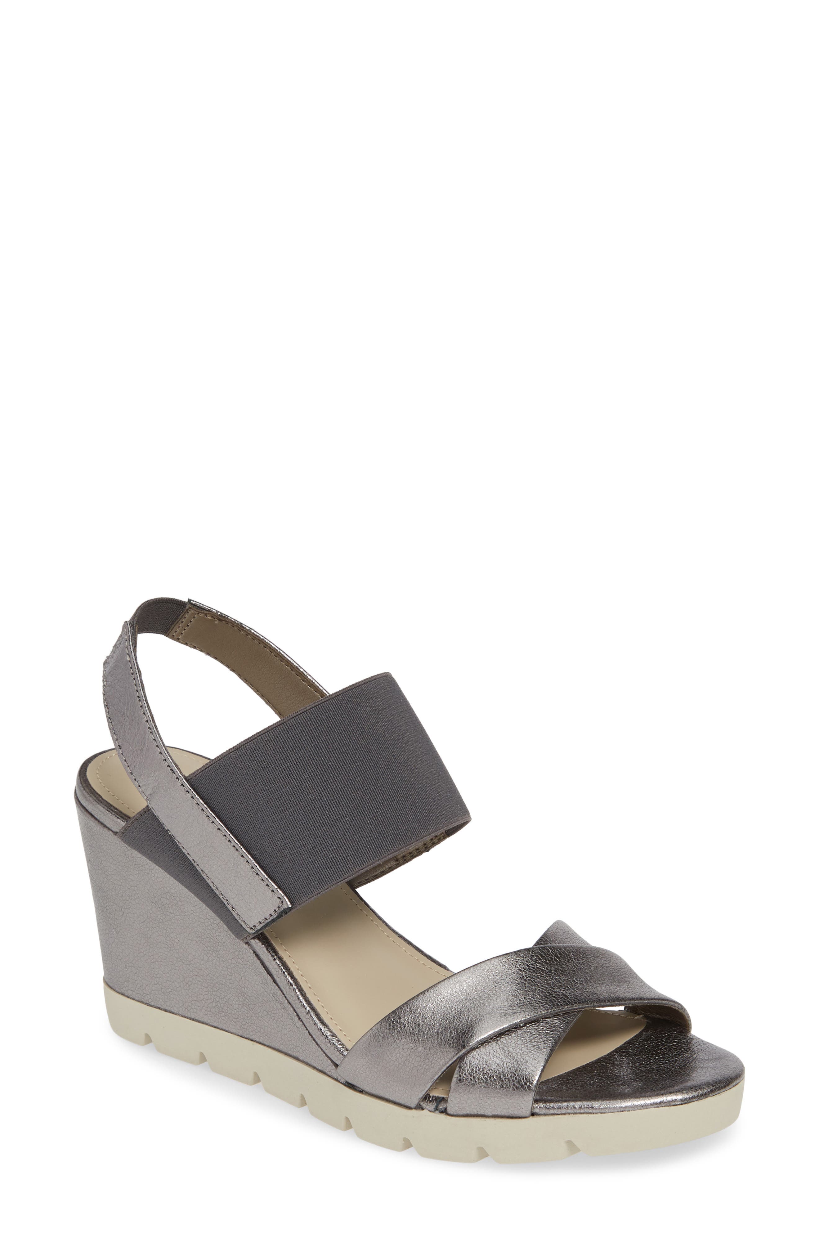The Flexx Get Over It Wedge Sandal- Metallic