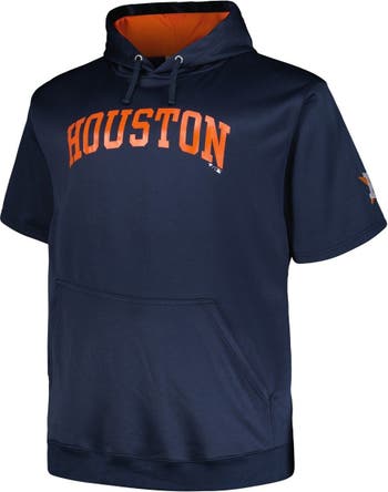 PROFILE Men's Profile Navy Houston Astros Big & Tall Contrast Short Sleeve  Pullover Hoodie