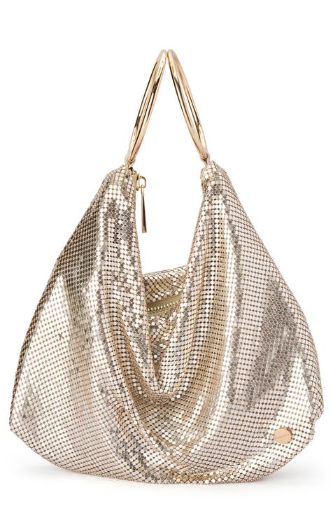Prada Satin Mini Bag with Crystals Mango in Satin with Silver-tone
