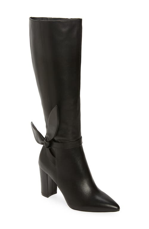 Andcor Knee High Boot in Black Leather