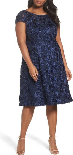 Alex Evenings Sequin Lace Cocktail Dress Nordstrom