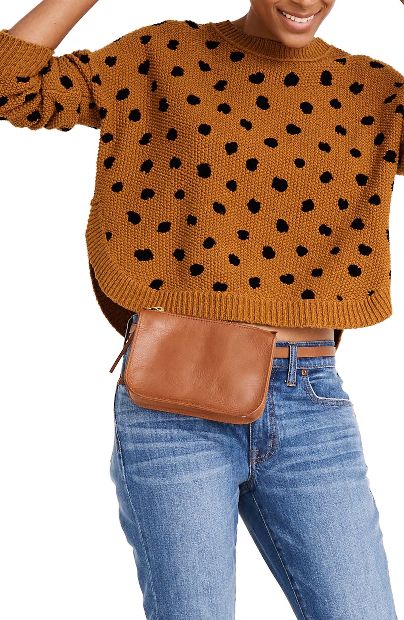 hillview cardigan sweater in painted spots