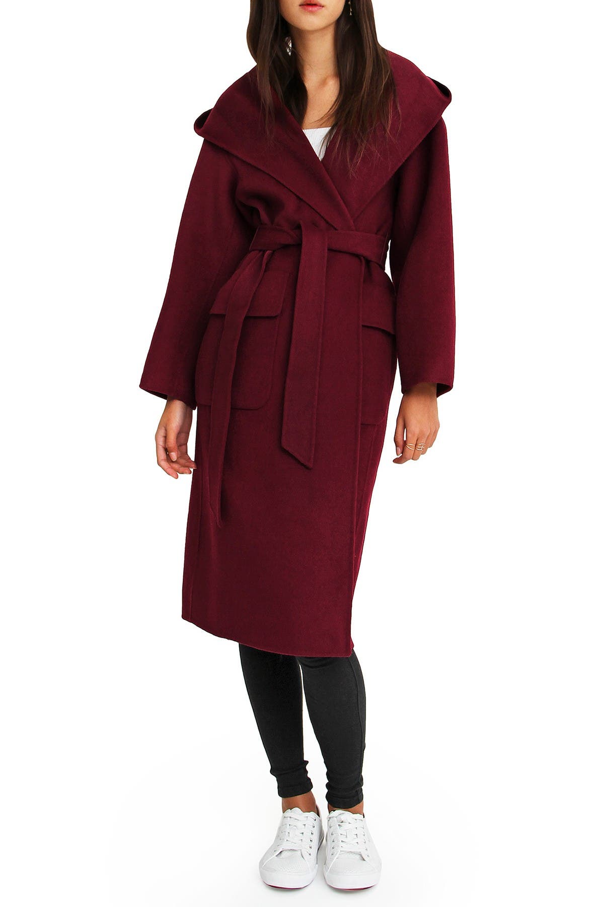 belle wool blend classic coat