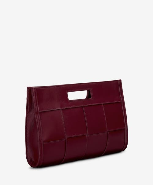 Shop Gigi New York Remy Clutch In Bordeaux