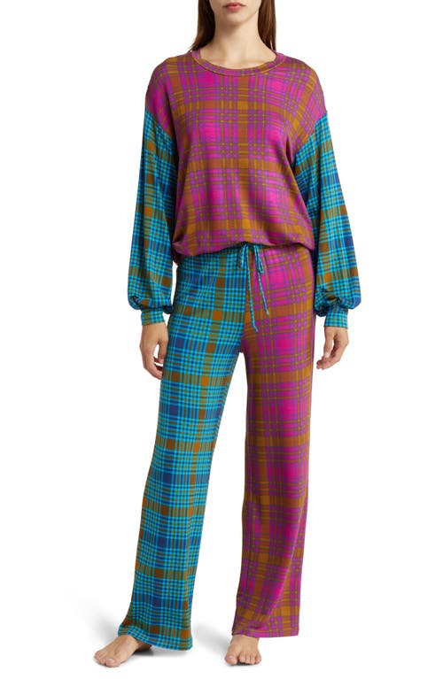 Honeydew Intimates Play It Cool Pajamas in Berry Plaid