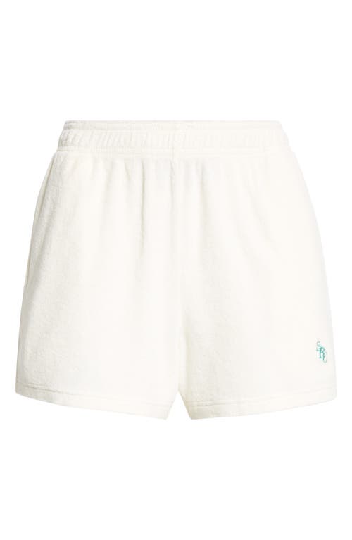 SPORTY AND RICH SPORTY & RICH SRC COTTON TERRY SHORTS 