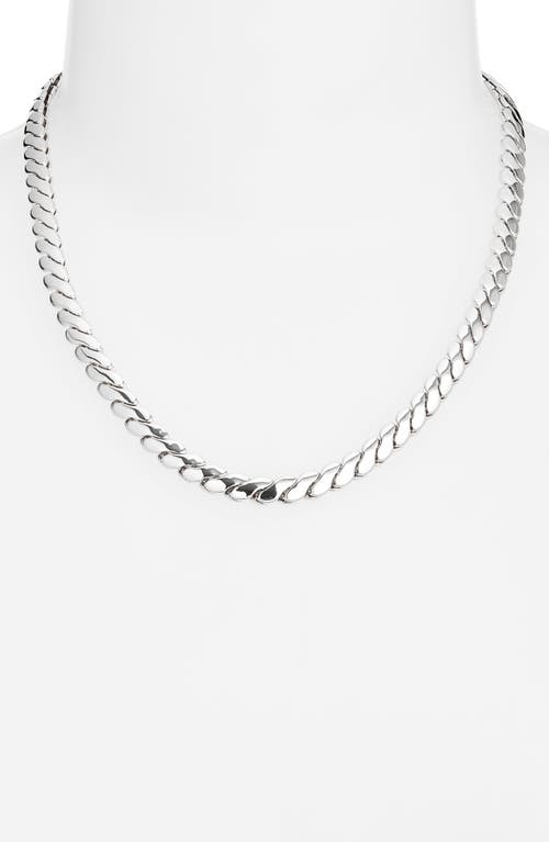Jenny Bird Paloma Chain Necklace In High Polish Silver
