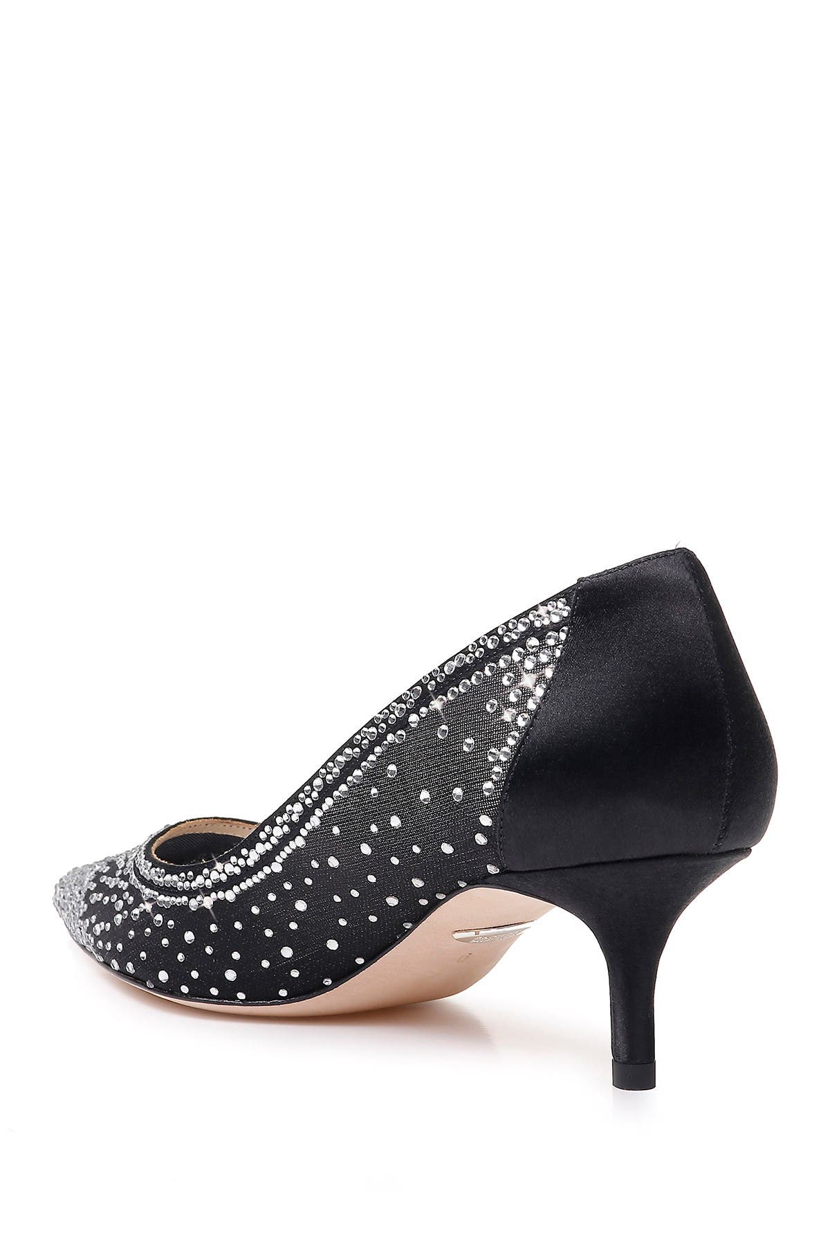 badgley mischka stephanie glitter slingback pump