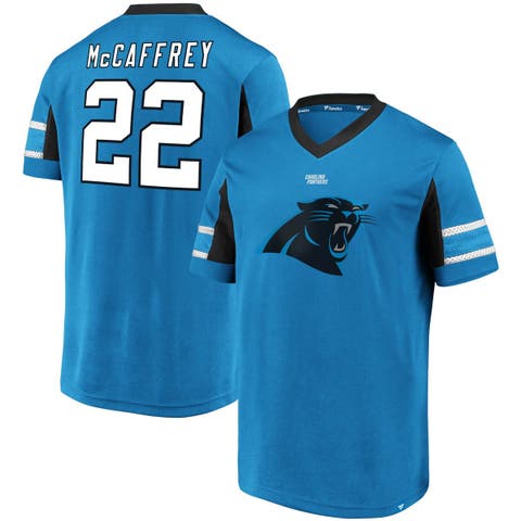 Christian McCaffrey Carolina Panthers Fanatics Branded Women's Fashion  Player Name & Number V-Neck T-Shirt - White