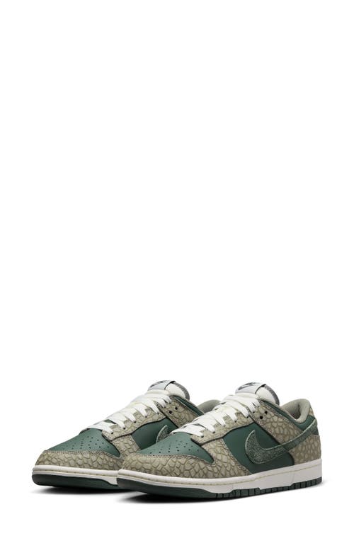 Nike Dunk Low Retro Premium Basketball Sneaker Dark Stucco/Vintage Green at Nordstrom,