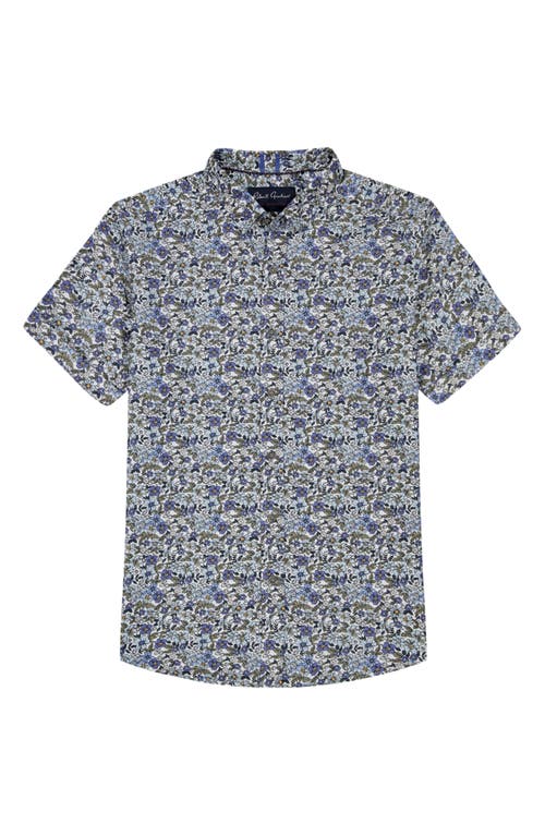 ROBERT GRAHAM ROBERT GRAHAM CRASO TAILORED FIT FLORAL SHORT SLEEVE BUTTON-UP SHIRT 