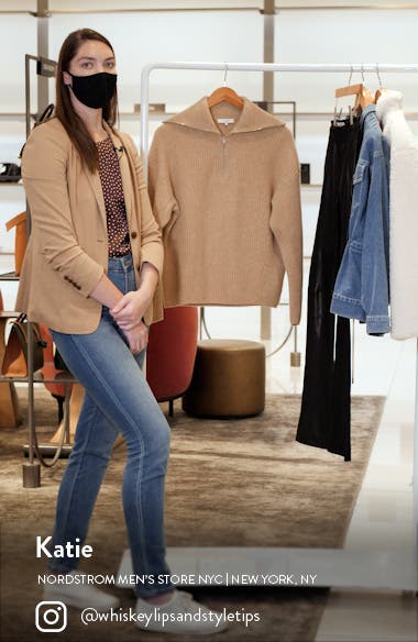 vince half zip sweater