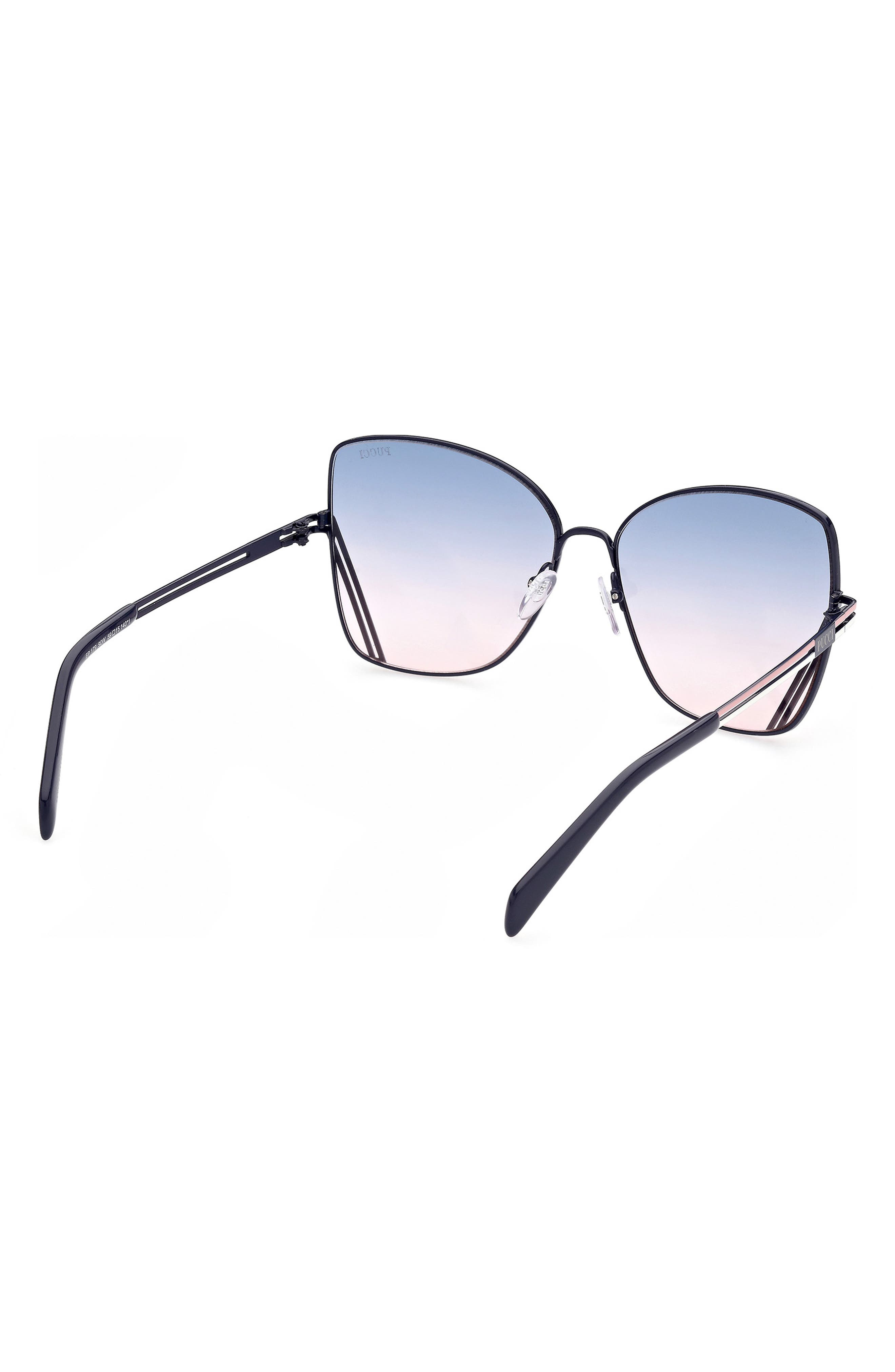 Emilio Pucci 59mm Geometric Sunglasses Purple Emilio Pucci 1960 main image 3