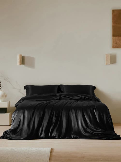 Shop Lilysilk Pure Mulberry Silk Oxford Envelope Luxury Pillowcase In Black