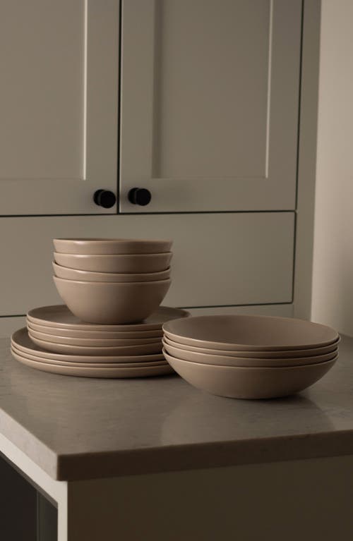 Shop Fable The Set Of 4 Salad Plates In Desert Taupe