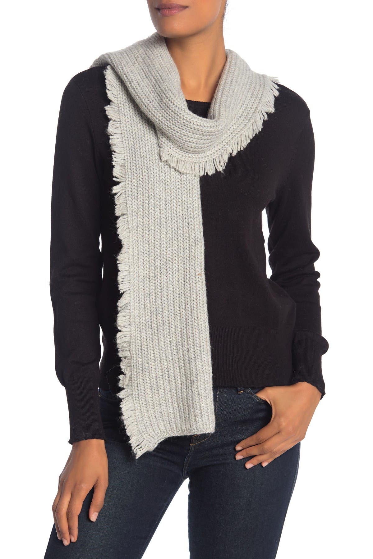 UGG Side Fringe Knit Scarf Nordstrom Rack